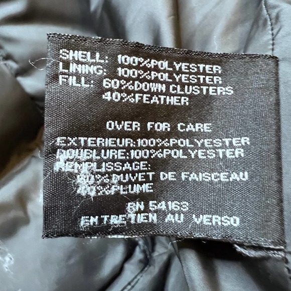 Cole Haan Long Down Belted Black Puffer Jacket SMALL - Picture 10 of 12